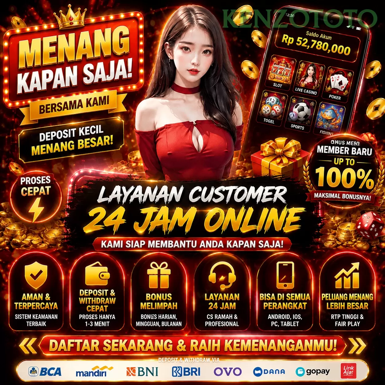 Login kenzototo Sekarang Bonus Melimpah